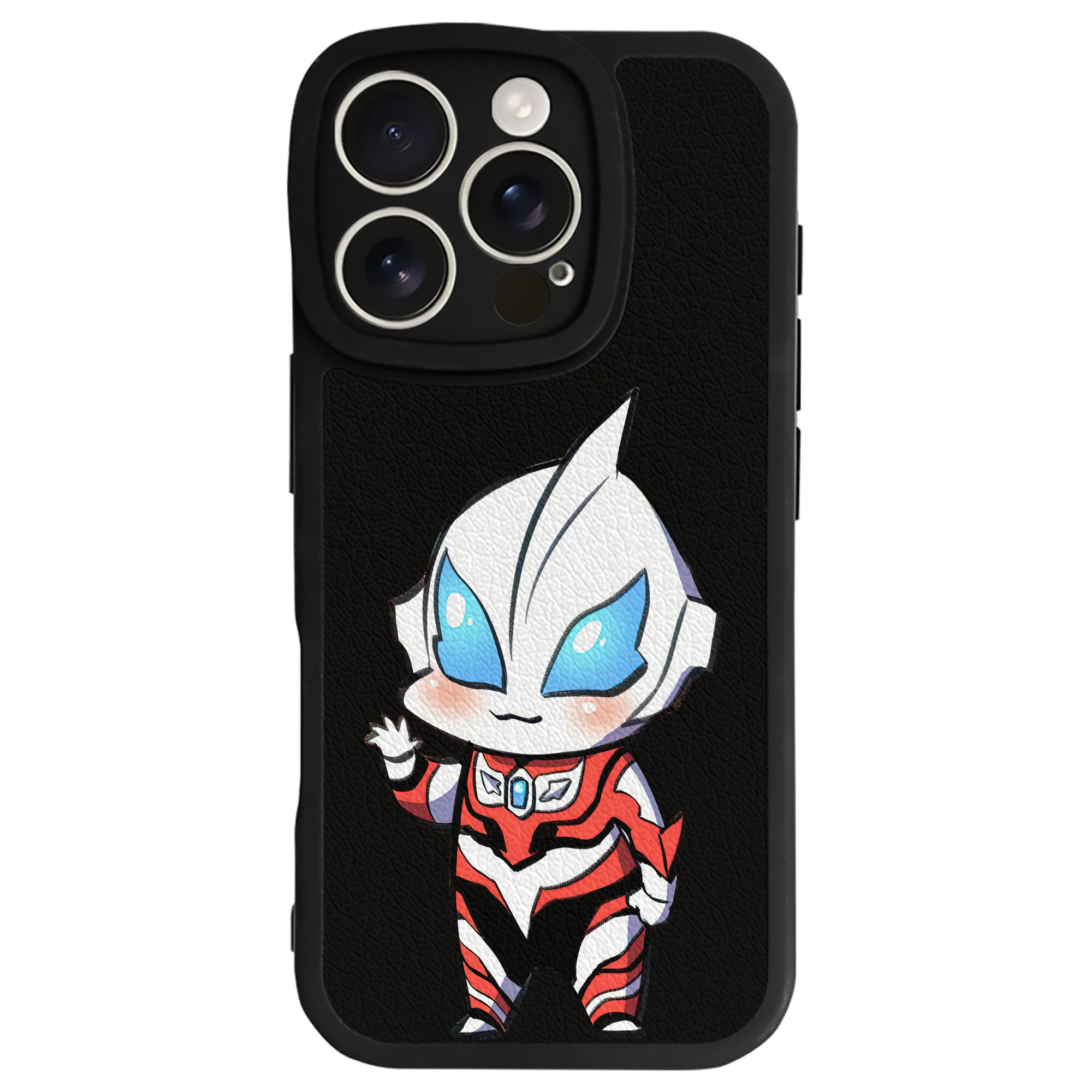 （画像用） ウルトラマン Ultraman 【iPhone 16シリーズ対応】シリコンスマホケース（レザー調） 材質：シリコン